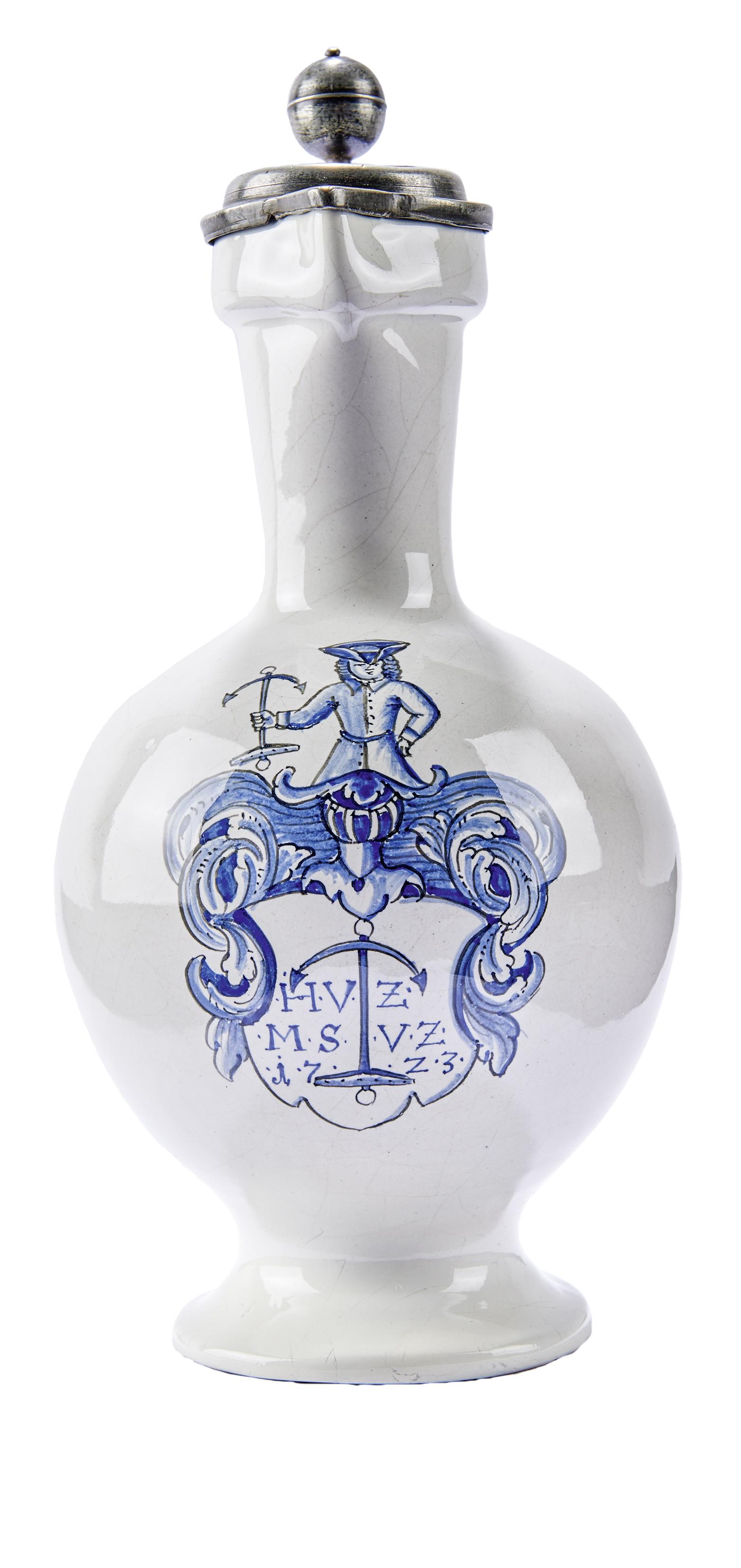 Enghalskrug der Schifferzunft : Hanau, 18. Jh. (1 of 1)