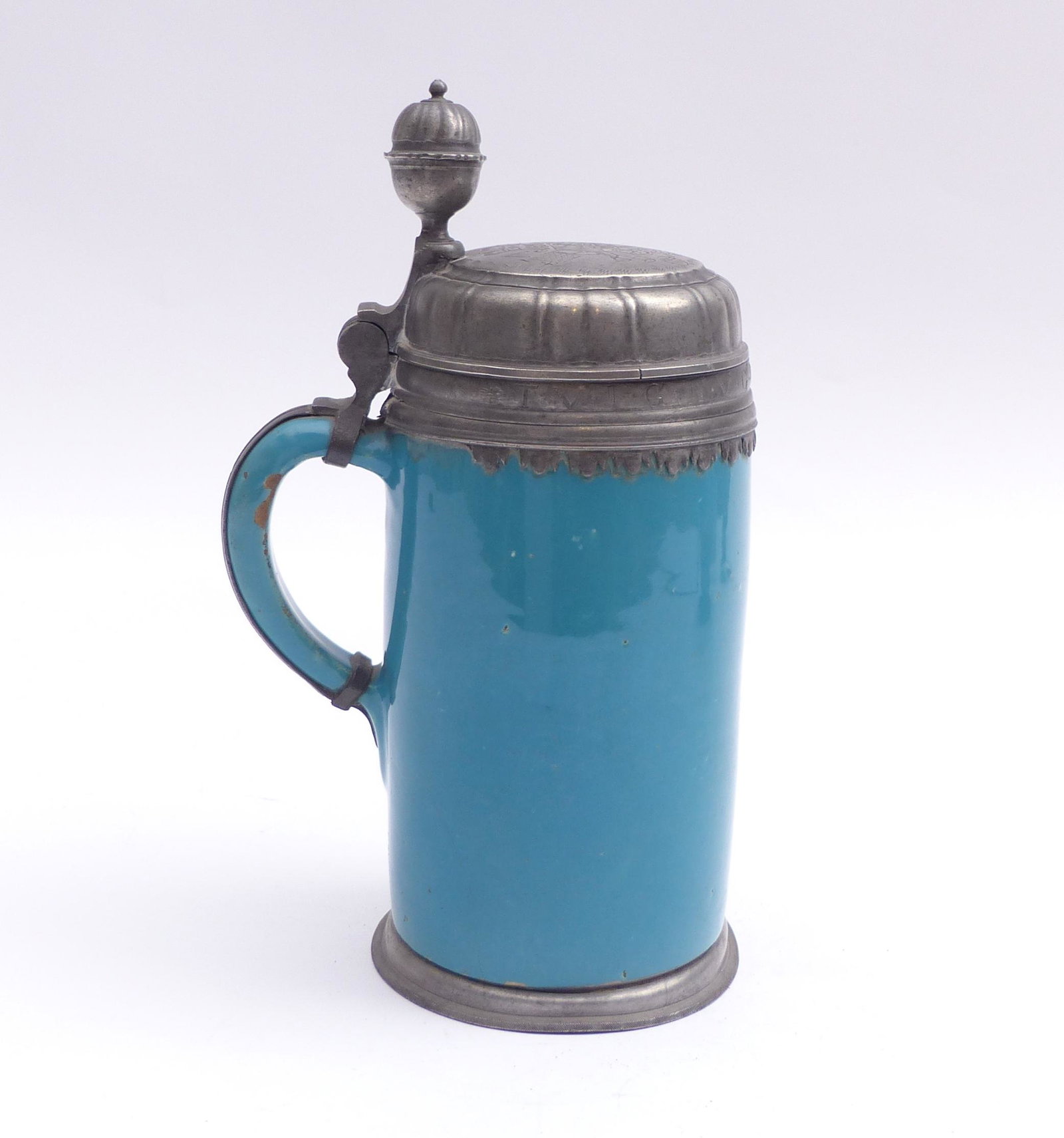 Walzenkrug mit Monochromglasur : Schrezheim, 2. H. 18. Jh. (1 of 4)