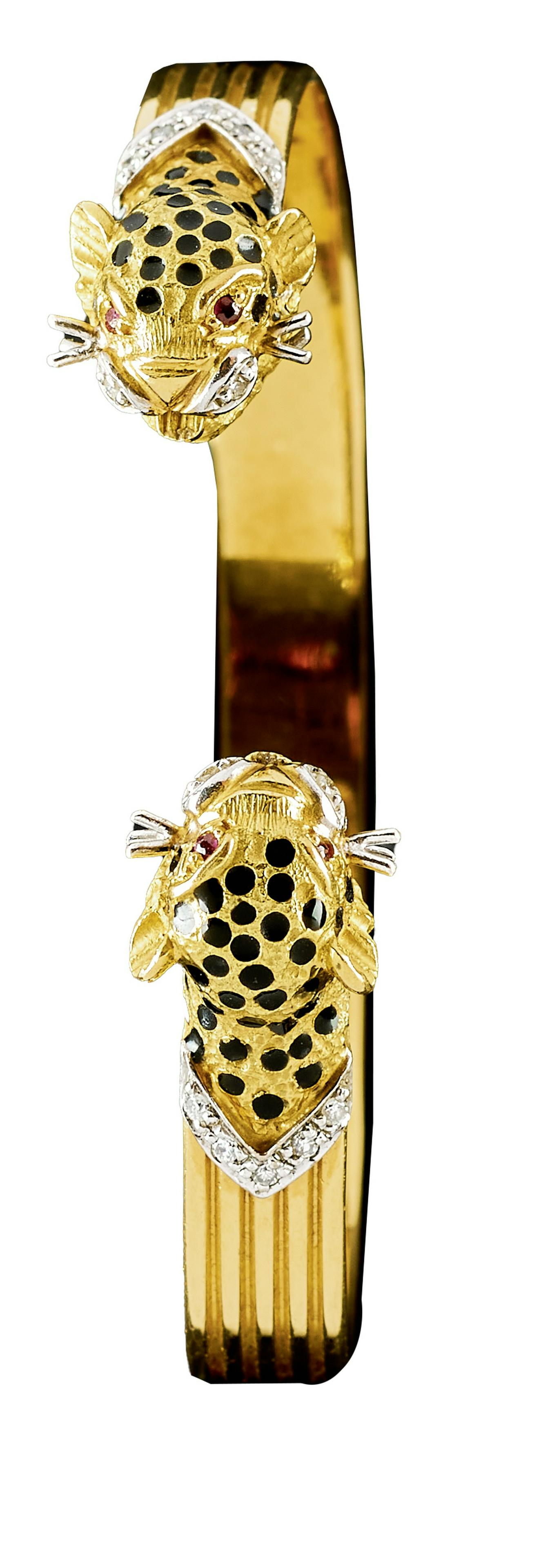 Leopardenkopf-Armspange : 2. H. 20. Jh. : (1 of 1)