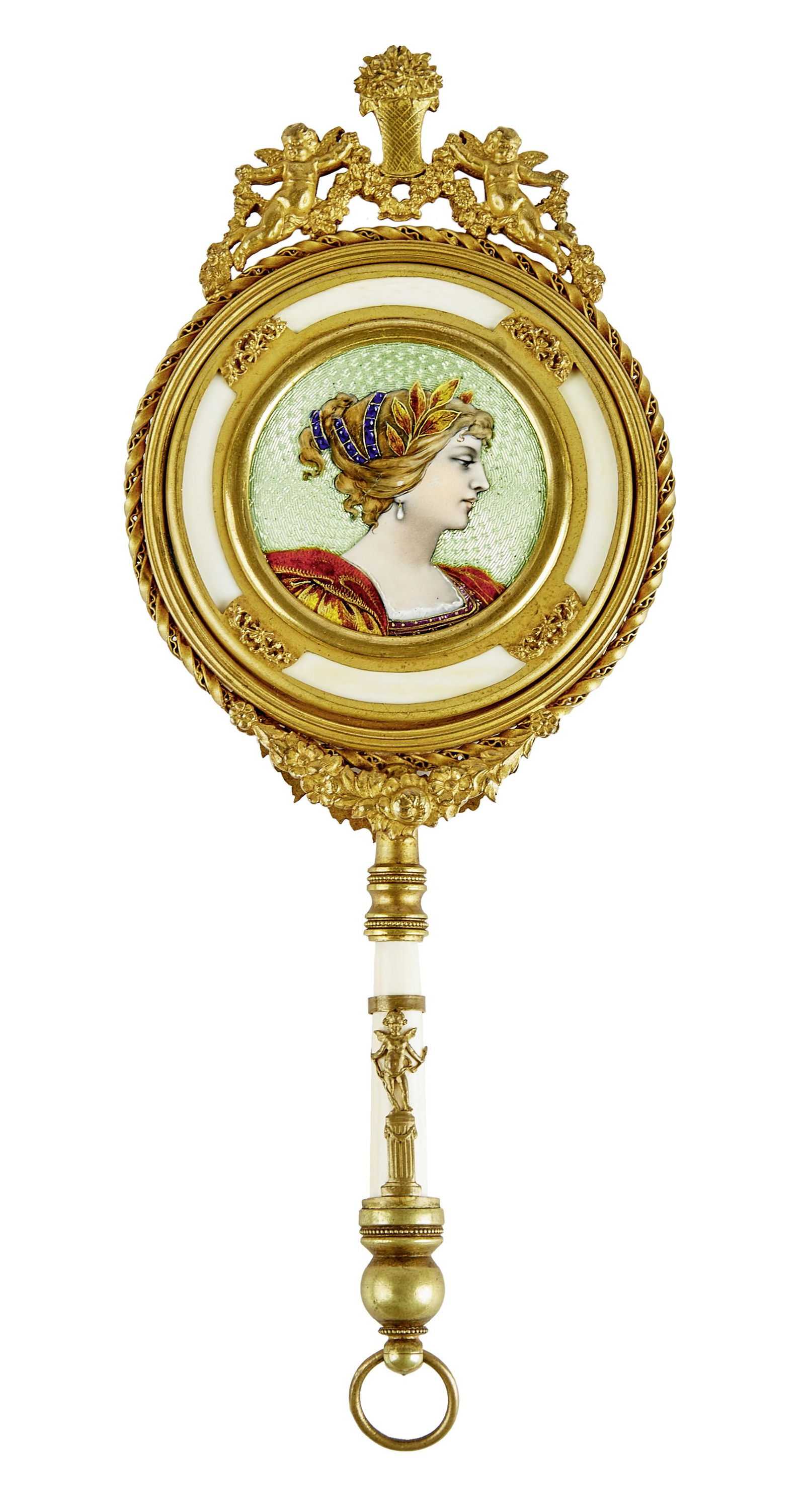 Handspiegel mit Damenbildnis : A. 19. Jh. (1 of 1)