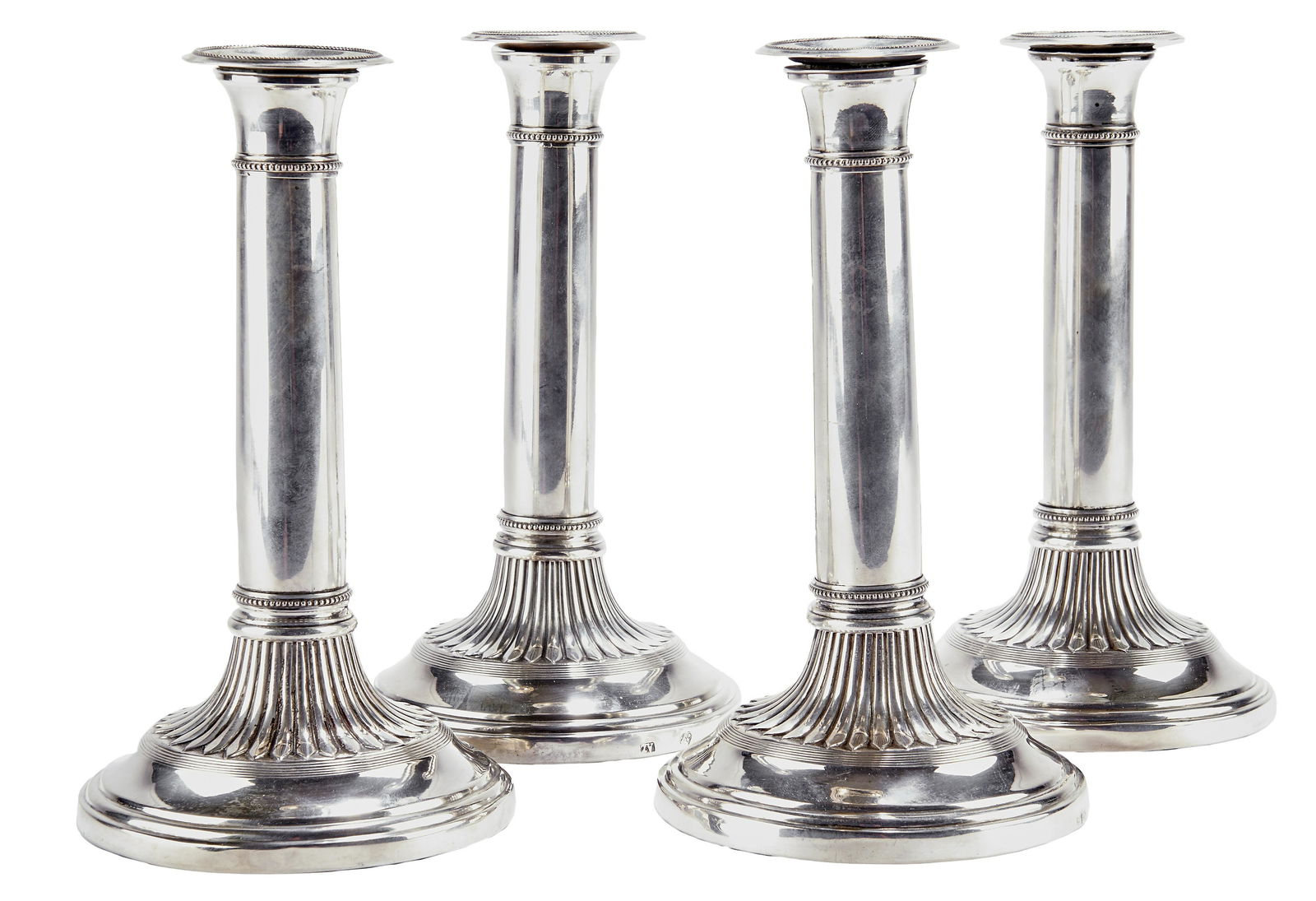 Satz von vier italienischen Tafelleuchtern : Venedig, um 1800 (1 of 1)