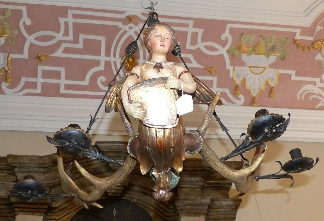 Geweihlampe, sog. Luesterweibchen : 19. Jh. (1 of 4)