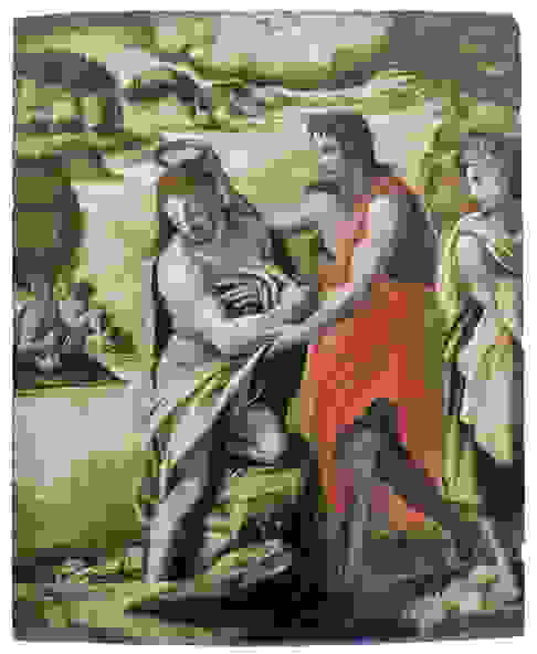 Bezzi, Giovanni Francesco Gen. Nosadella (attrib.) Tafelbild Mit Taufe