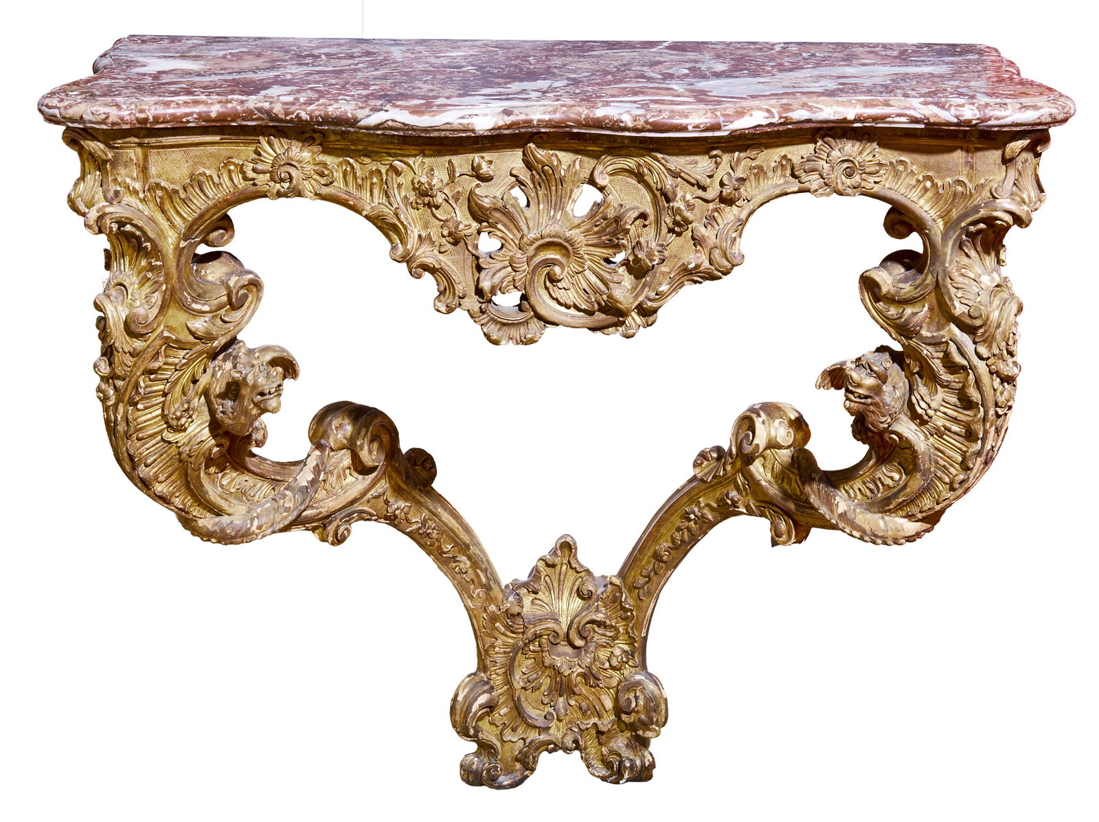 Sehr feiner Konsoltisch, Wohl Ansbach, um 1750 (1 of 1)