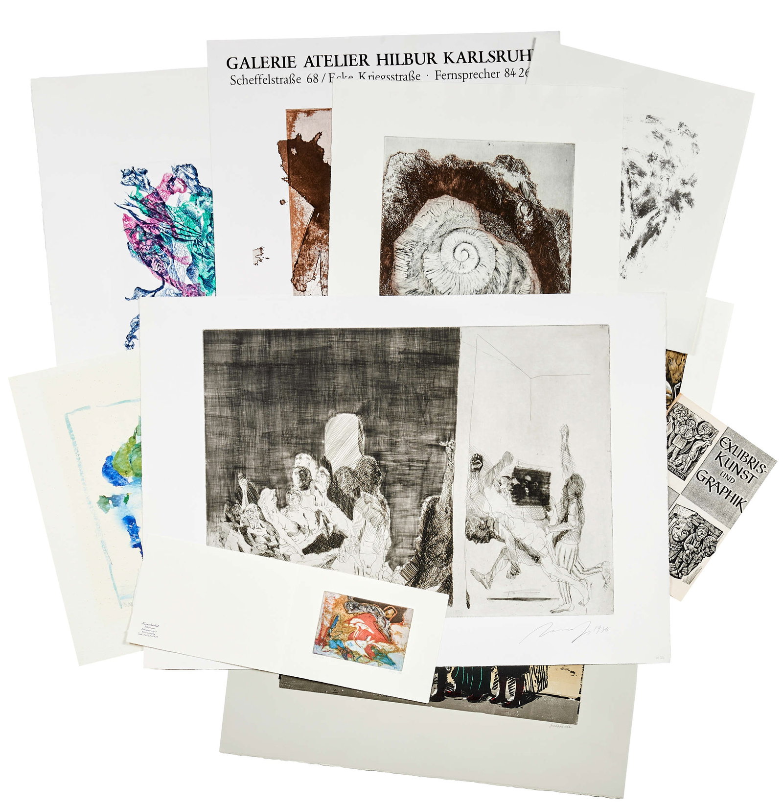 10 Blatt moderner Graphik, 20. Jh. (1 of 1)
