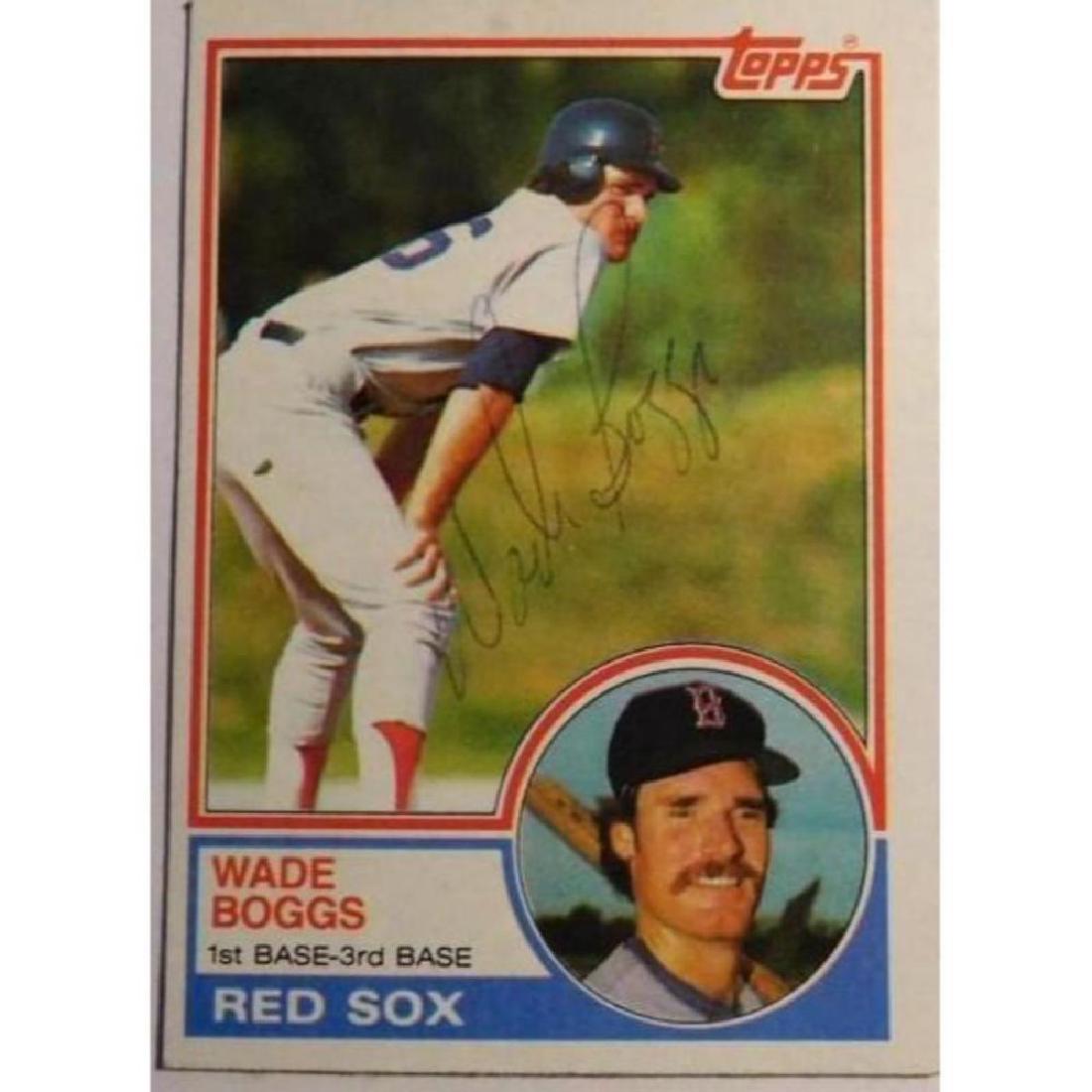1983 (Rokie) Topps Baseball Card Autographed by Wade (1 of 2)