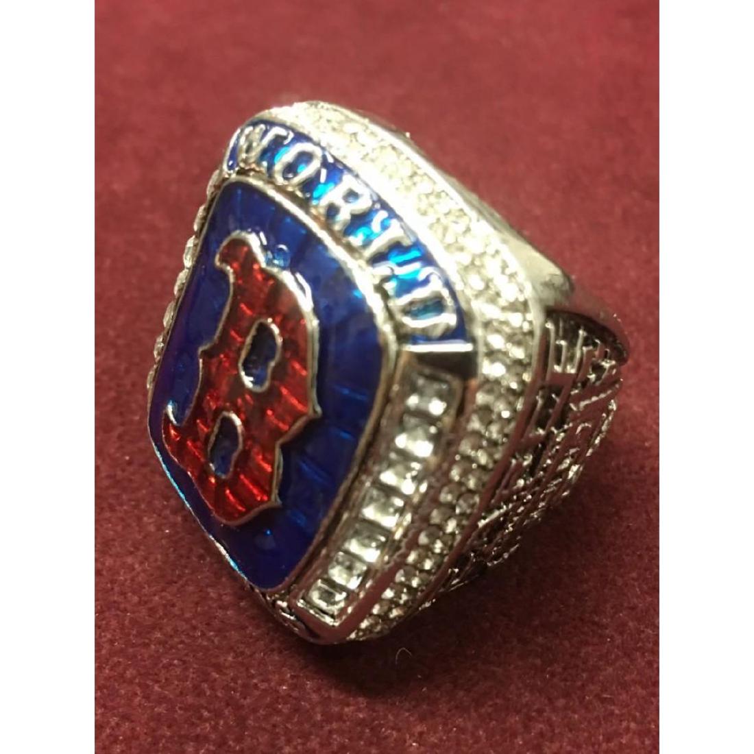 Boston Red Sox 2018 World Series MVP Steve Pearce: Boston Redsox 2018 World Series MVP Steve Pearce Championship Ring. Ring Is Decorated With Over 100 Semi Precious Stones. The Inside Part Of The Ring Has "Pearce" Stamped & "Damage Done". An Excellent