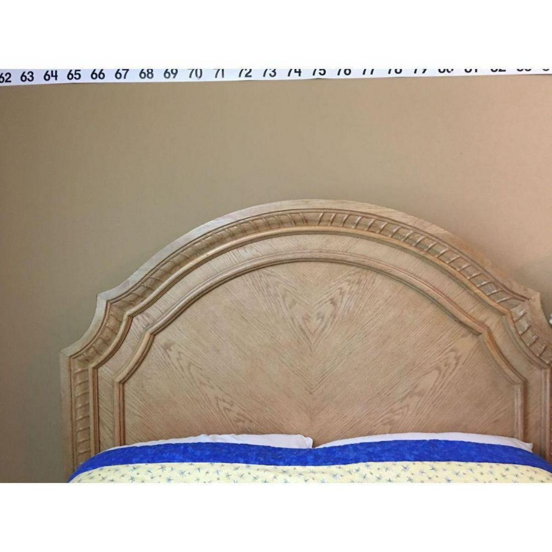 Queen Size Headboard (1 of 3 matching bedroom set) 60"H: Scandinavian style queen size (or full) headboard with frame. Matching side table half-chest and full dresser chest of drawers sold separately.Â