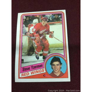 1984 Vintage Steve Yzerman Rookie Card: 1984 Vintage, Detroit Red Wings, Steve Yzerman Rookie Card, Good Condition. Â