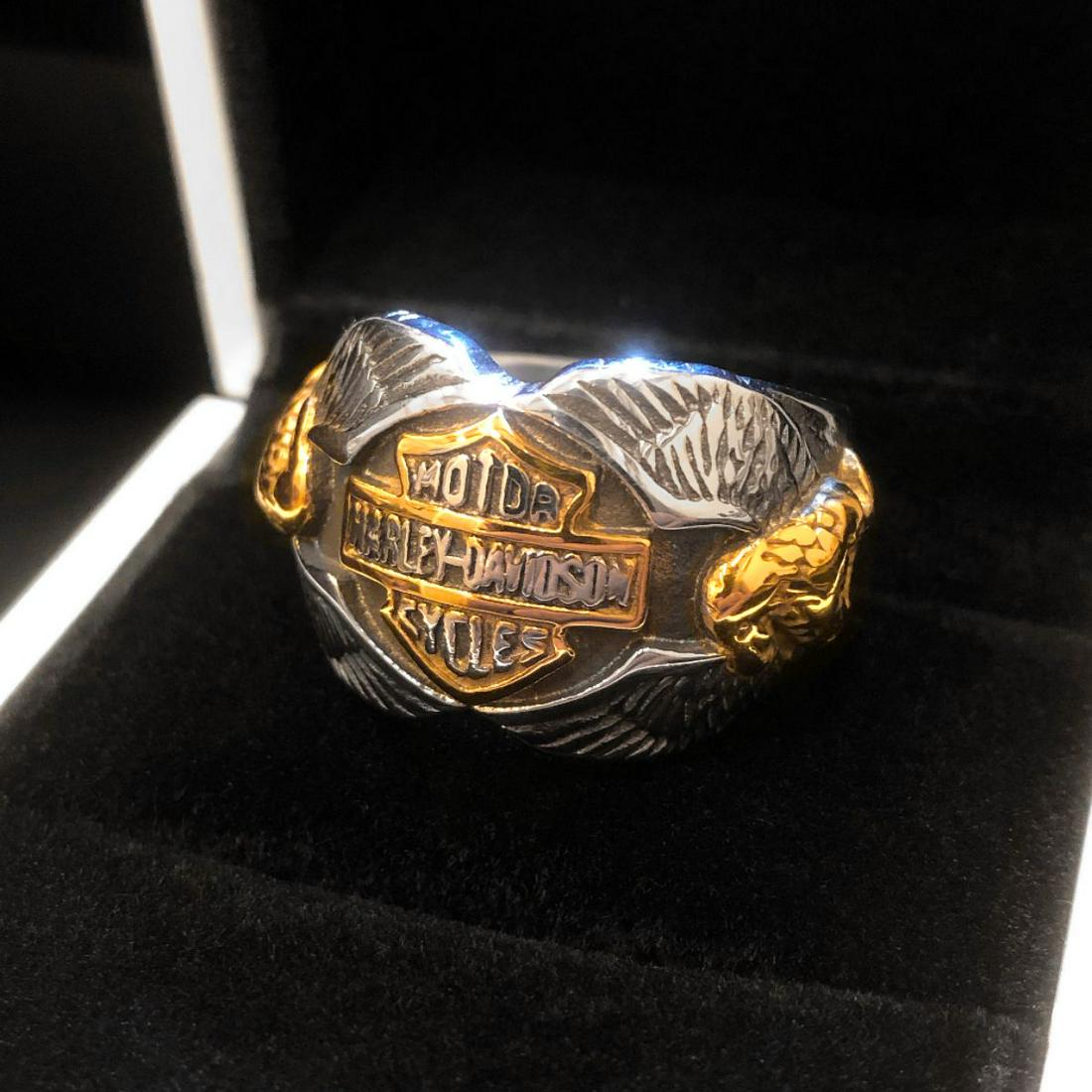 Harley Davidson Motor Cycle Riders Ring Size 11: A Harley Davidson Motor Cycle Riders Ring Size 11. View Photos For Further Details.