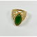 Elegant Ladies 3.73 Carat 14k Gold Jade Ring
