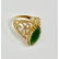 Elegant Ladies 3.73 Carat 14k Gold Jade Ring - 2