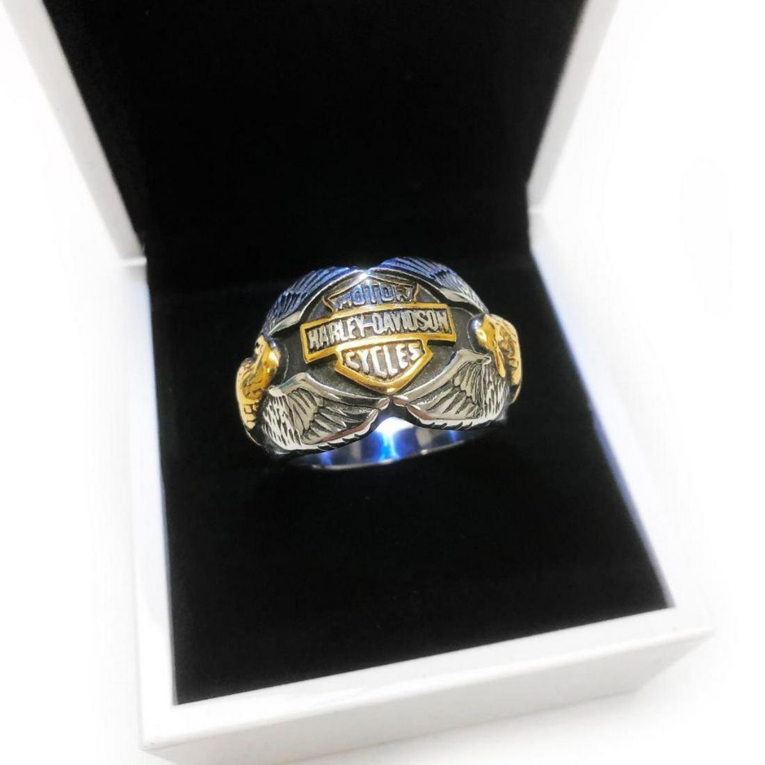 Harley Davidson Motor Cycle Riders Ring Size 11: A Harley Davidson Motor Cycle Riders Ring Size 11. View Photos For Further Details.