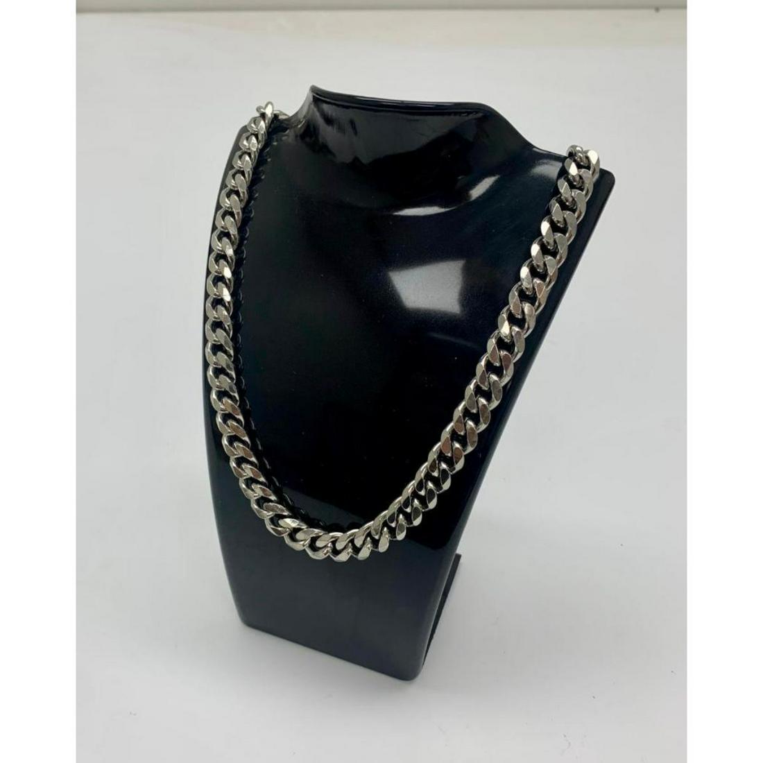 Large Mens Titanium Necklace: Robust Large Mens Titanium Necklace Length: 23 in - 59 cm This Titanium Chain Is SuitableÂ To Wear Every Day Or To Special Occasions. Titanium Is Very Durable And Strong.Â It Is Great For Gift Giv