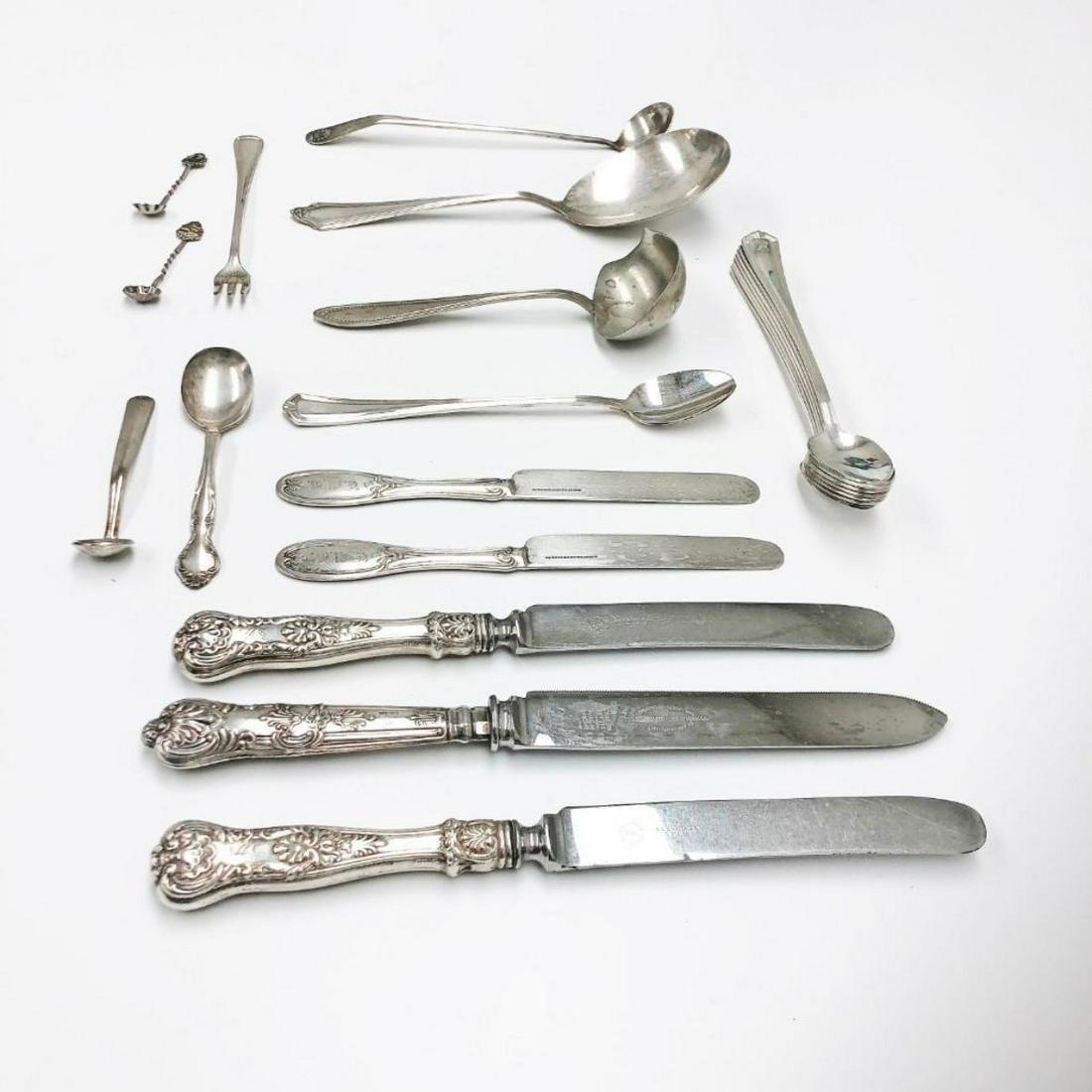 Victorian Style Era Sterling Silver Serving Utensils: For Auction Is a Wonderful Victorian Style Era Silver Serving UtensilsÂ A Beautiful & Very Elegant Sterling Silver Cutlery Set Featuring: Molded Stainless Steel Blades Gorgeous Embossed Detailed St