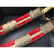 Pair of Indian Saber with Brass Hilt and Red Velvet - 3