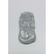 Carved Chinese White Jade Fruit Blossom & Bat Pendant
