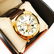 Mens L.A Banus Rose Gold Gloss Finish & Genuine Leather - 3