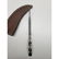 Damascus Full Tang Talon Blade With Carved Alabaster - 3