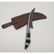 Damascus Full Tang Talon Blade With Carved Alabaster - 4