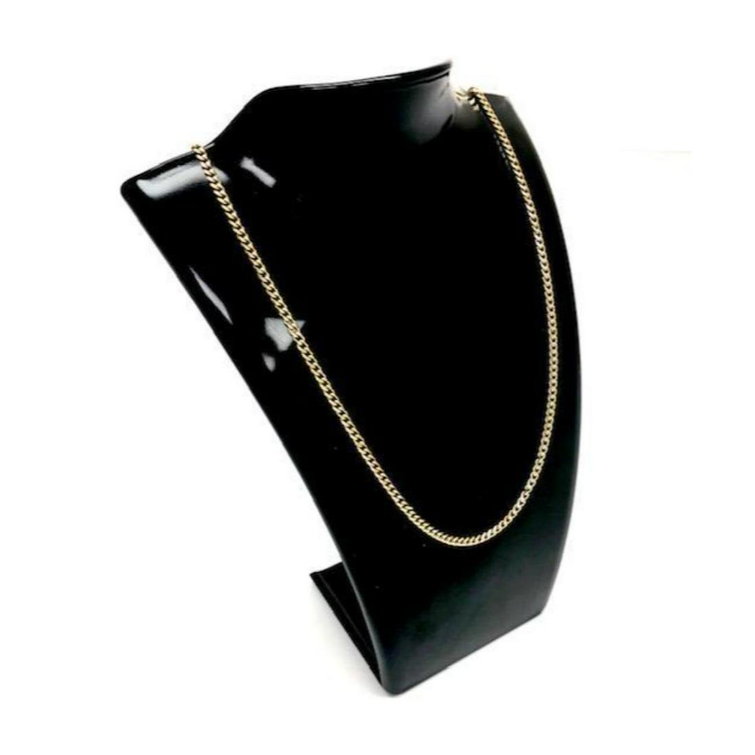 Gorgeous Men's Miami Cuban link 3mm Chain 14k Gold: Gorgeous Men's Miami Cuban link 3mm Chain 14k Gold Plated Over Stainless Steel. This necklace never changes color thanks to a 5X Gold plating process over stainless steel - resulting in tarnish free w