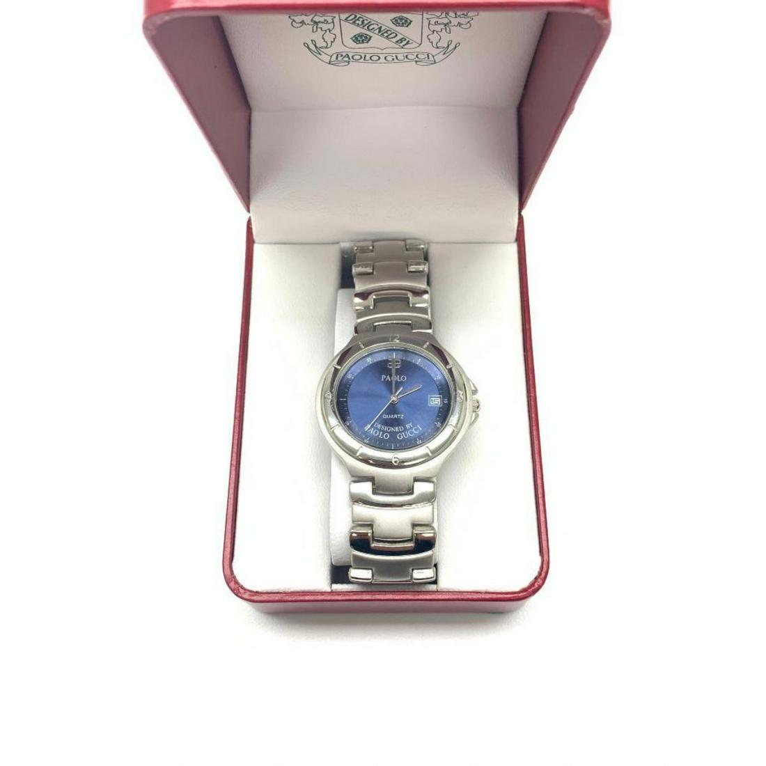 Paolo Gucci Stainless Steel Quarts Movement Watch