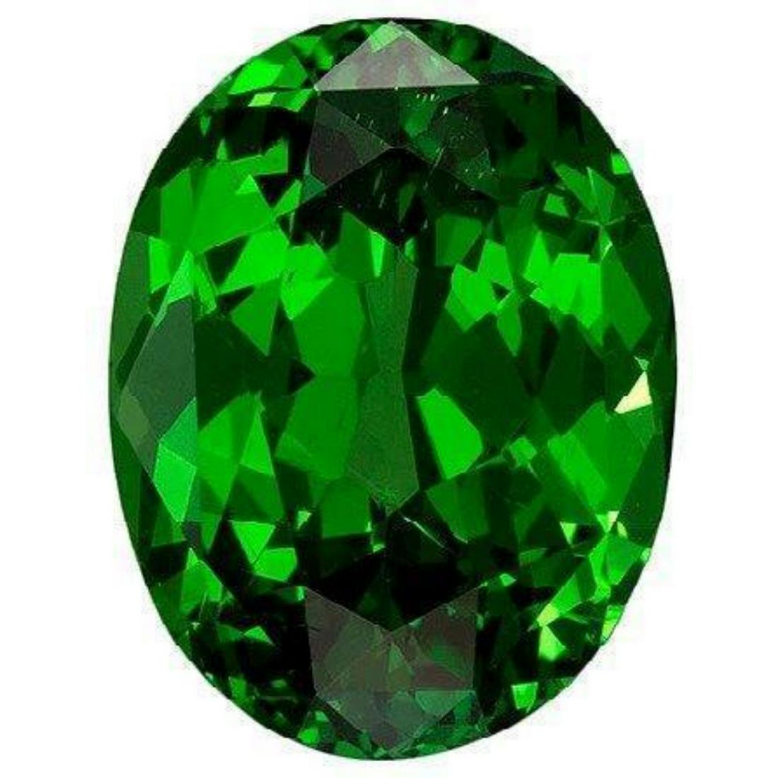 Rich Green Extra Fine Natural Chrome Diopside - Oval: Natural Gems Only: 100% Earth Mined No Synthetics, No Simulants Full Disclosure of Any Treatments Our gemstones are hand-selected with a strict criteria for cut, clarity, and color. All of our gemston