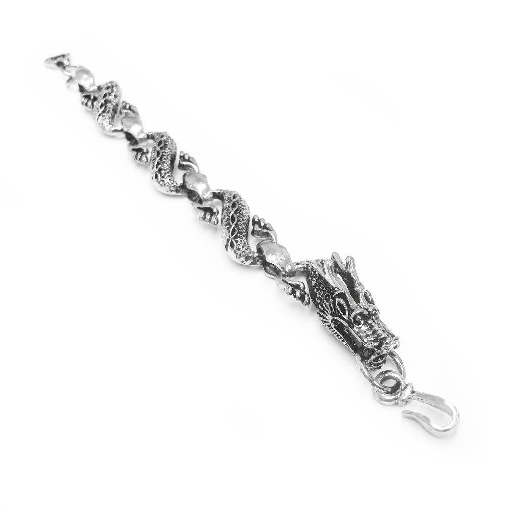 Tibetan Silver Flying Dragon Bracelet (1 of 3)
