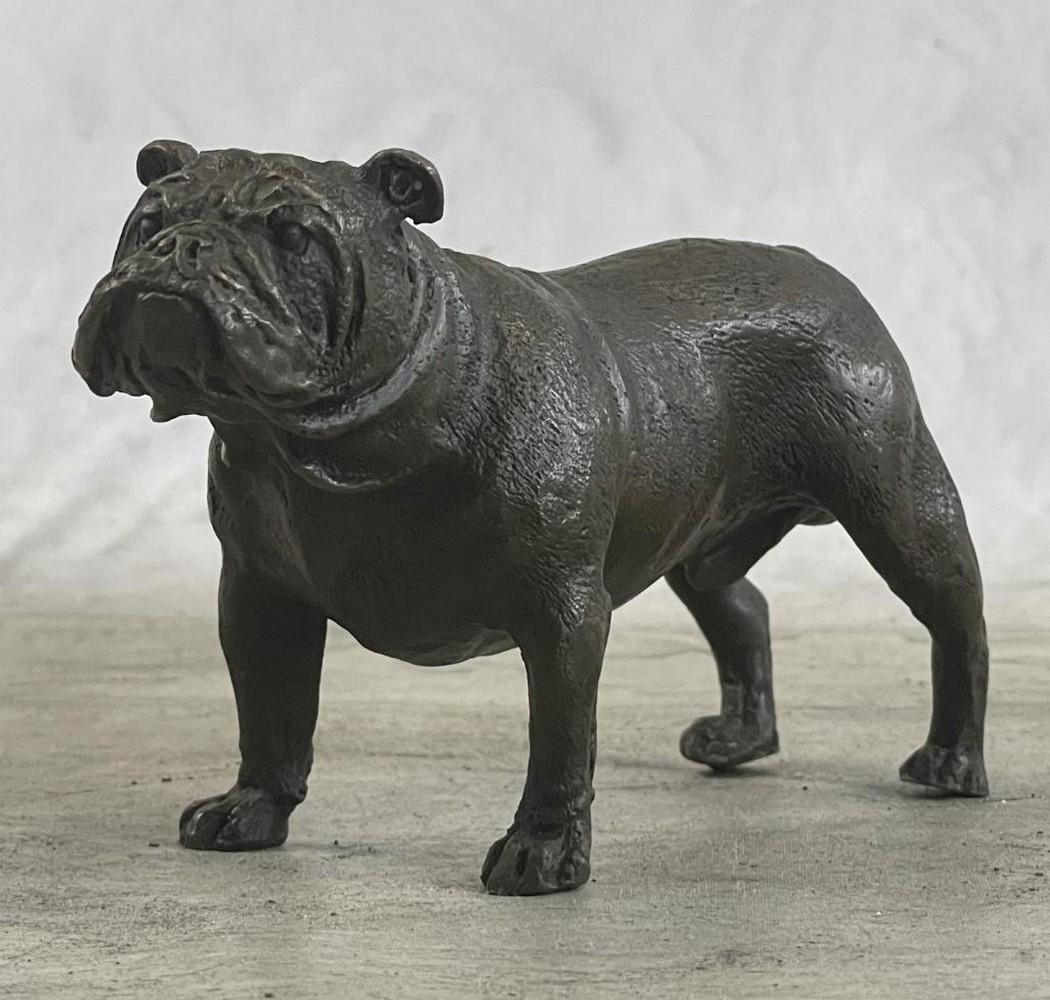 English Bulldog Miniature Bronze Statue Sculpture (1 of 3)
