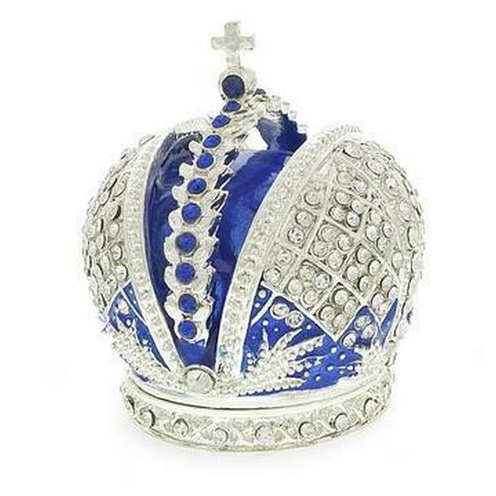 Bejeweled Royal Crown Inspired Jewelry Trinket Box (1 of 3)