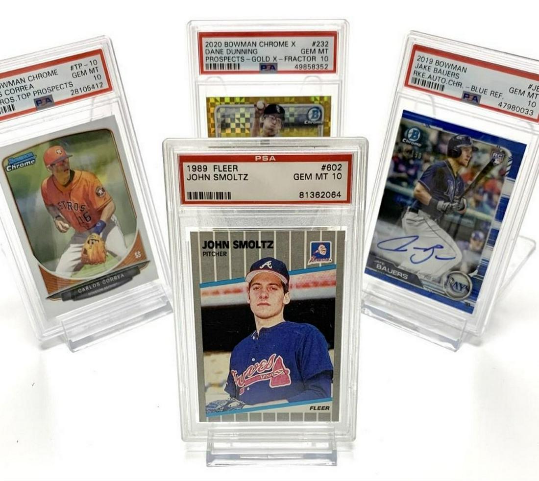 1989 Fleer #602 John Smoltz PSA 10 GEM-MINT (1 of 2)