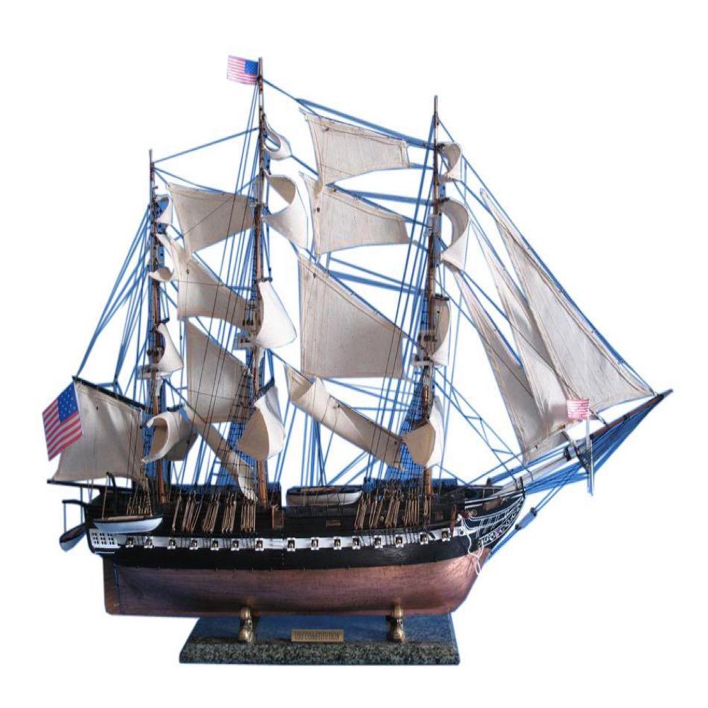 USS Constitution Limited Tall Model Ship 38": USS Constitution Limited Tall Model Ship 38" Finely-crafted details and museum-quality features define these Limited Edition scale replica tall ship models of the USSConstitution. Devoted attentio
