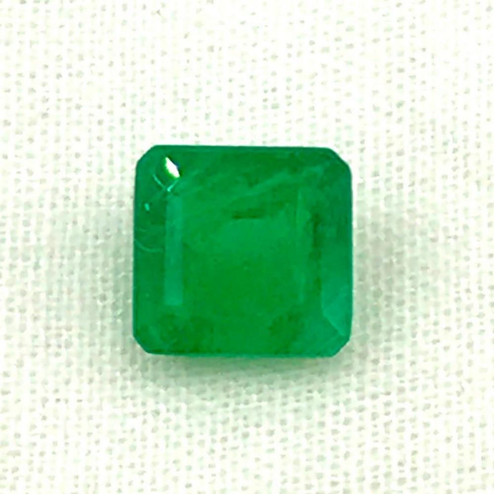 Emerald Octagon Faceted Gem (1 of 2)