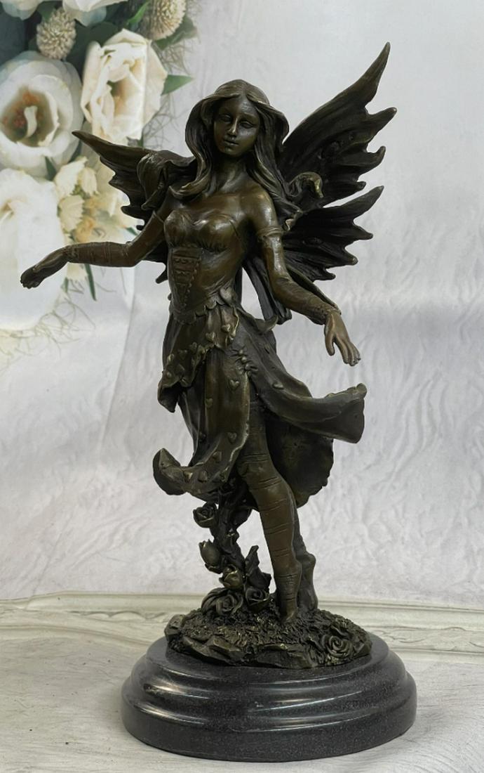 Mythical Fairy Angel Bronze Statue by Aldo Vitaleh (1 of 4)