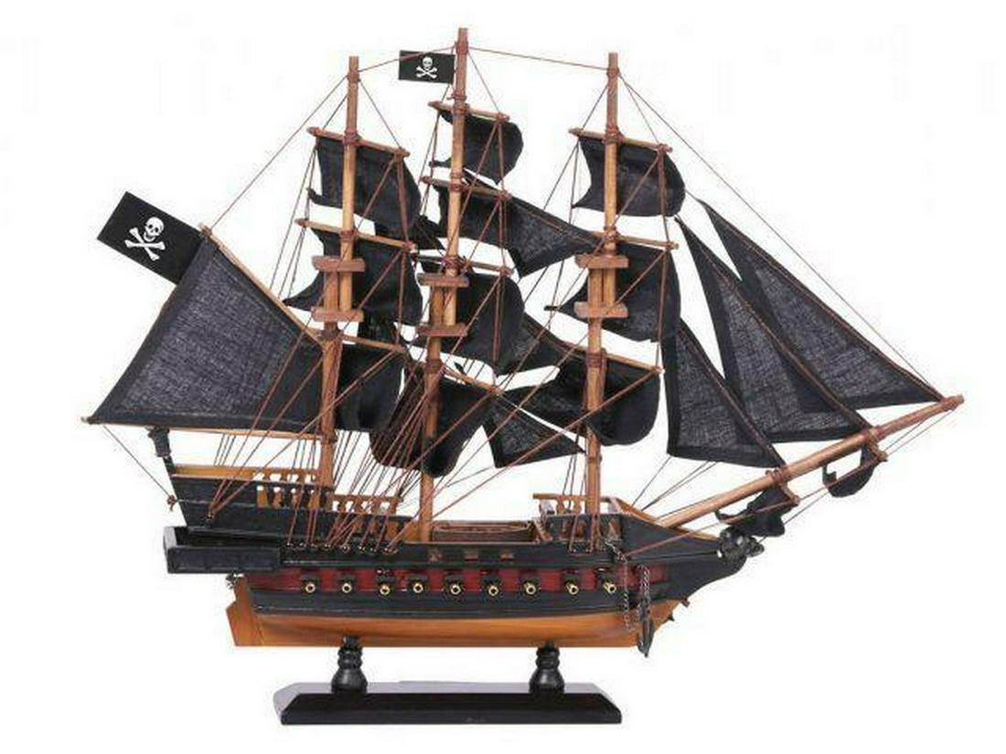 Wooden Captain Kidd's Adventure Galley Black Sails Limited Model Pirate Ship 15": Wooden Captain Kidd's Adventure Galley Black Sails Limited Model Pirate Ship 15" Set sail for adventure on the high seas aboard this scale tall model ship replica of Wooden Captain Kidd's
