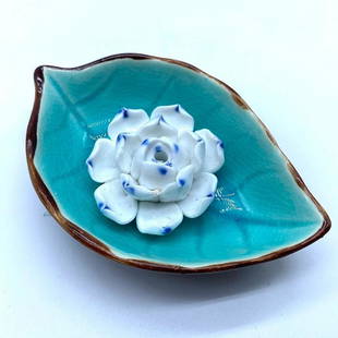 Buddhist Lotus Flower Ceramic Incense Burner: Buddhist Lotus Flower Ceramic Incense Burner In Buddhism, the lotus is associated with purity, spiritual awakening, and faithfulness. The flower is considered pure as it is able to emerge from