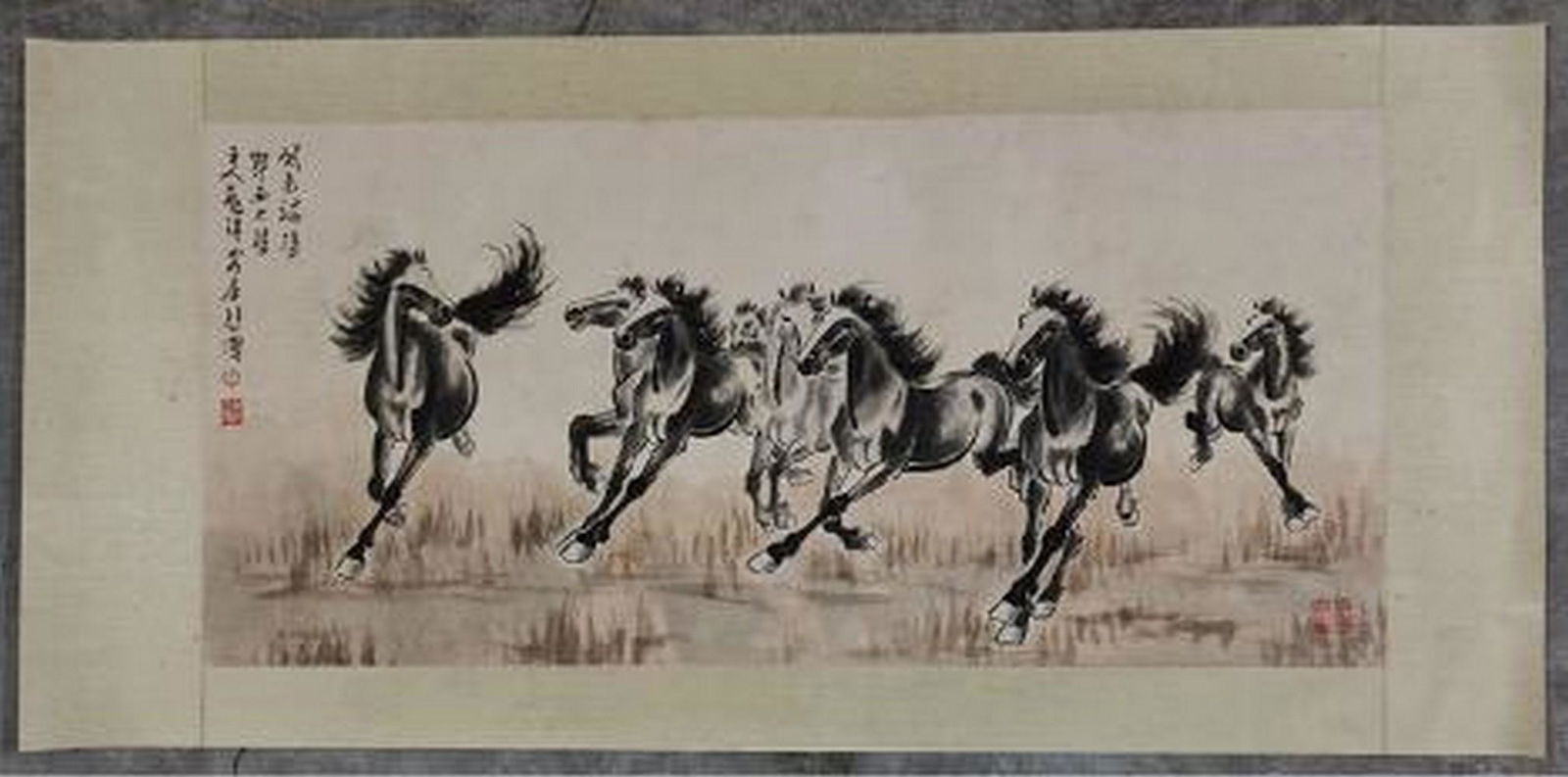 Eight horses painting by Xu Beihong (7081) on Jun 22, 2022