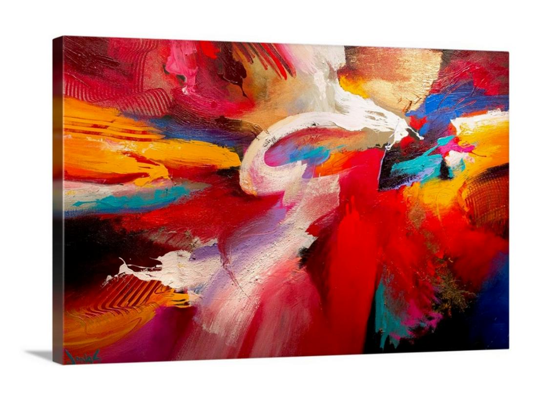Life, Love and Passion Canvas Reproduction: Life, Love and Passion Canvas Reproduction by Jonas Gerard An energetic abstract painting made with thick paint textures and broad brush strokes. About the Artist: Jonas Gerard Jonas Gerard is a ren