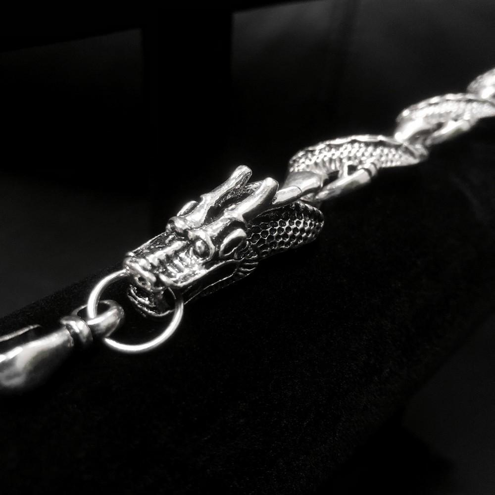 Tibetan Silver Flying Dragon Bracelet (1 of 3)