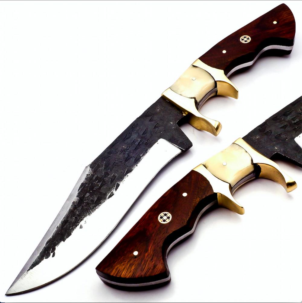 THE BESERKER Damascus Steel Hunting Bowie Knife (1 of 1)