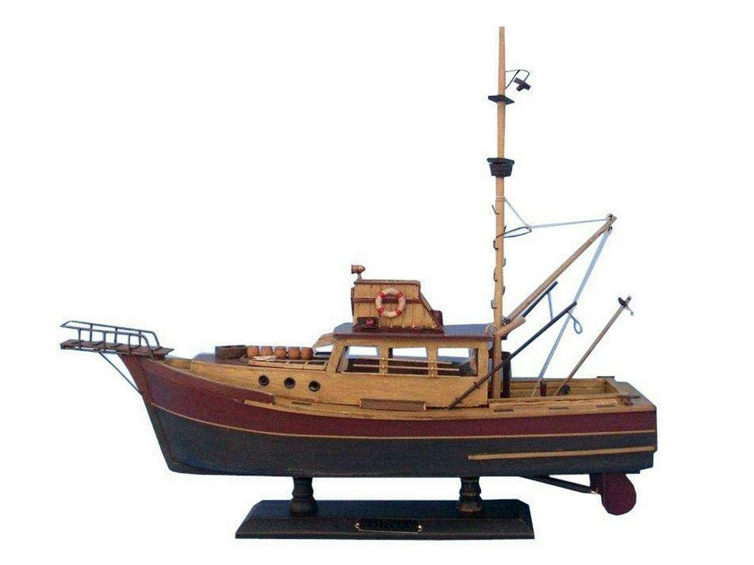20" Wooden Jaws - Orca Model Boat (1 of 1)