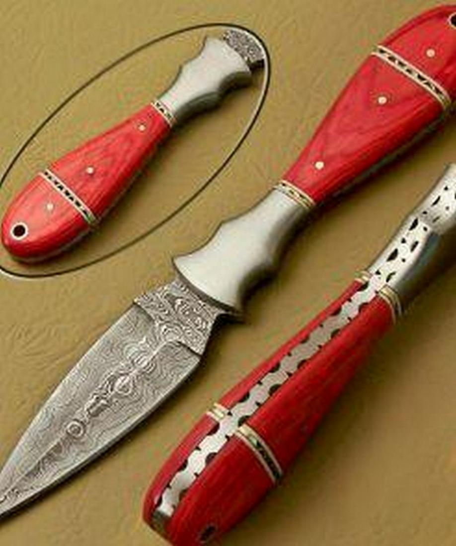 Custom Handmade Damascus Steel Dagger Hunting Dagger Knife (1 of 1)