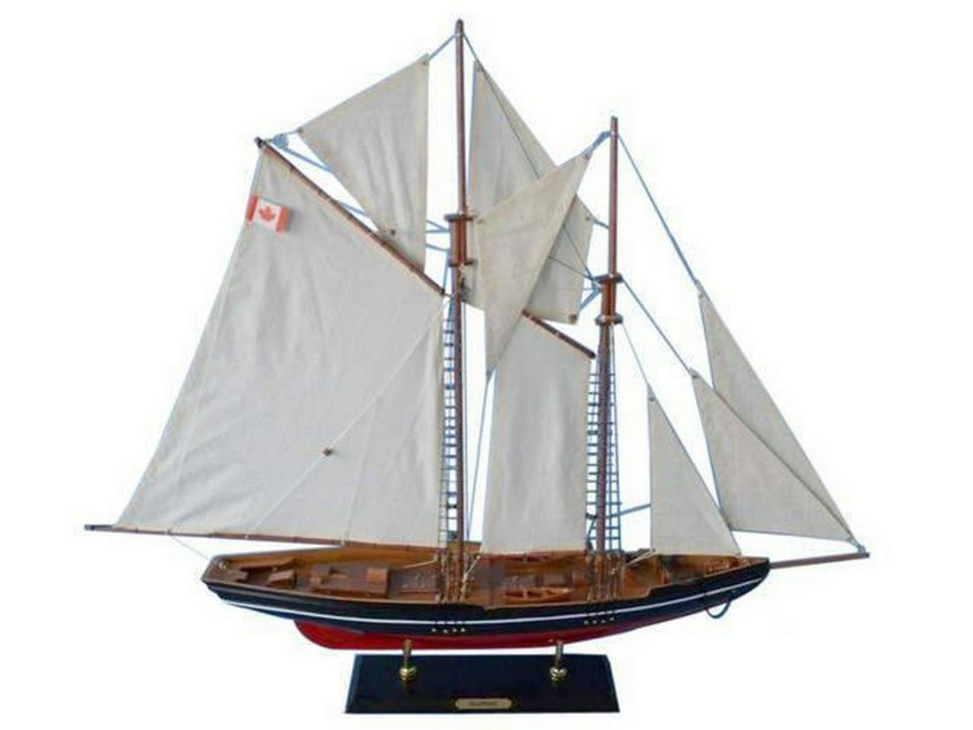 Wooden Bluenose 2 Model Sailboat Decoration 35" (1 of 2)