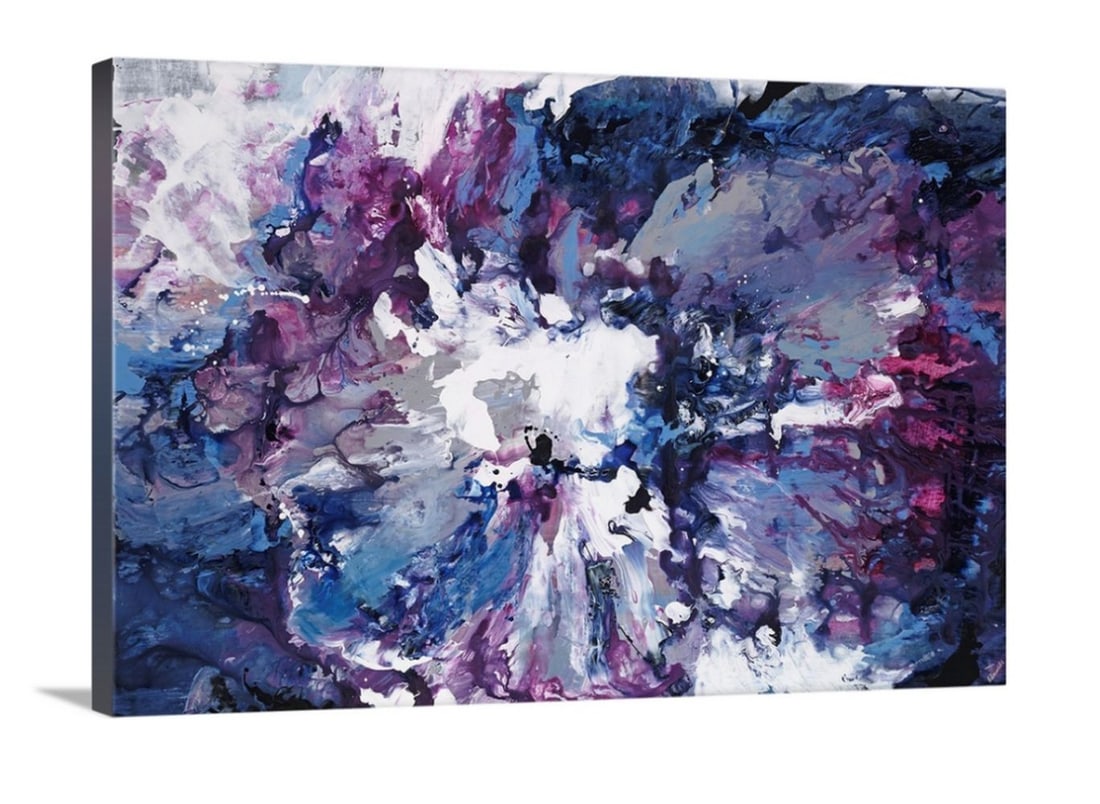 Violet Waters Seduction Canvas Print Wall Art: Violet Waters Seduction Canvas Print Wall Art by Sydney Edmunds Contemporary abstract painting of clouded forms in various shades of violet. About the Artist: Sydney Edmunds Whether it's abstrac