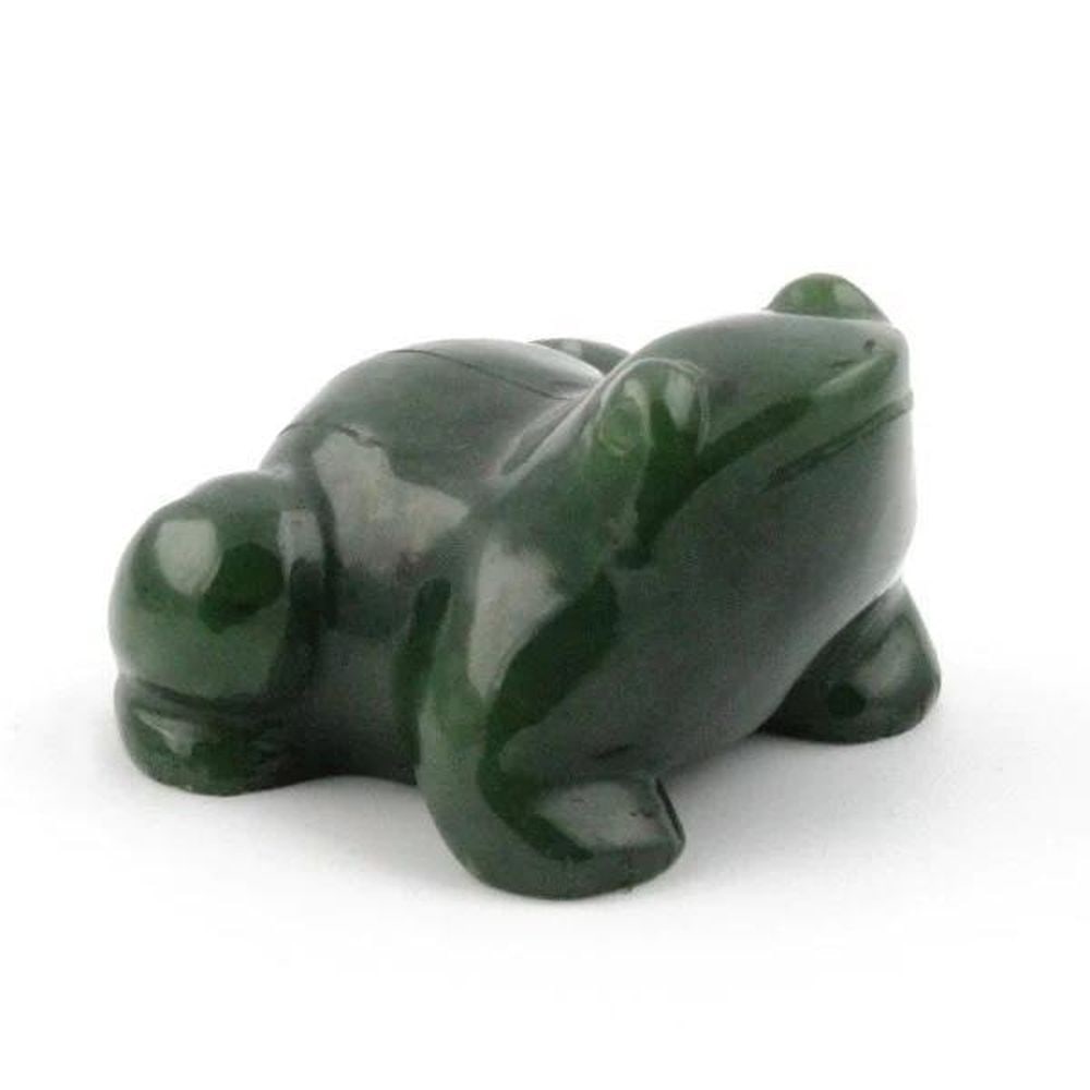 Canadian Nephrite Jade Fabulous Frog Carving (1 of 3)