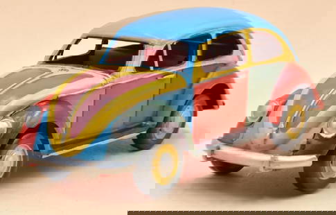 1934 Volkswagen Beetle Rainbow 1/12 Diecast Model Car: 1934 Volkswagen Beetle Rainbow 1/12 Diecast Model Car Key features: Decoration & parts comes with stickers to match your scene, Plastic die-cast metal, Ultra-precision design with some moving par
