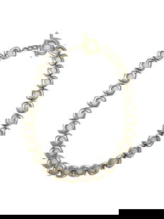 Elsa Peretti Tiffany & Co Vintage Square Cushion Sterling Silver Toggle Necklace: Elsa Peretti Tiffany & Co Vintage Square Cushion Sterling Silver Toggle Necklace