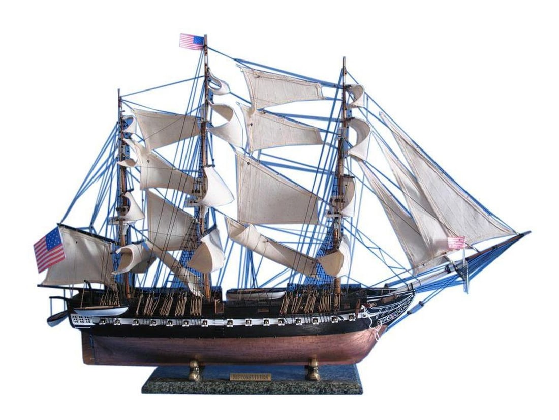 USS Constitution Limited Tall Model Ship 30": USS Constitution Limited Tall Model Ship 30" Finely-crafted details and museum-quality features define these Limited Edition scale replica tall ship models of the USSConstitution. Devoted attentio