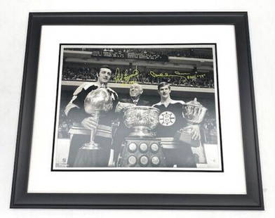 Authentic Bobby Orr & Phil Esposito "HOF" Autograph 25" x 30" Picture W/ COA: Authentic Bobby Orr &amp; Phil Esposito &#34;HOF&#34; Autograph 25&#34; x 30&#34; Picture W/ COA  *Certificate Of Authenticity From Fanatics Authentic*