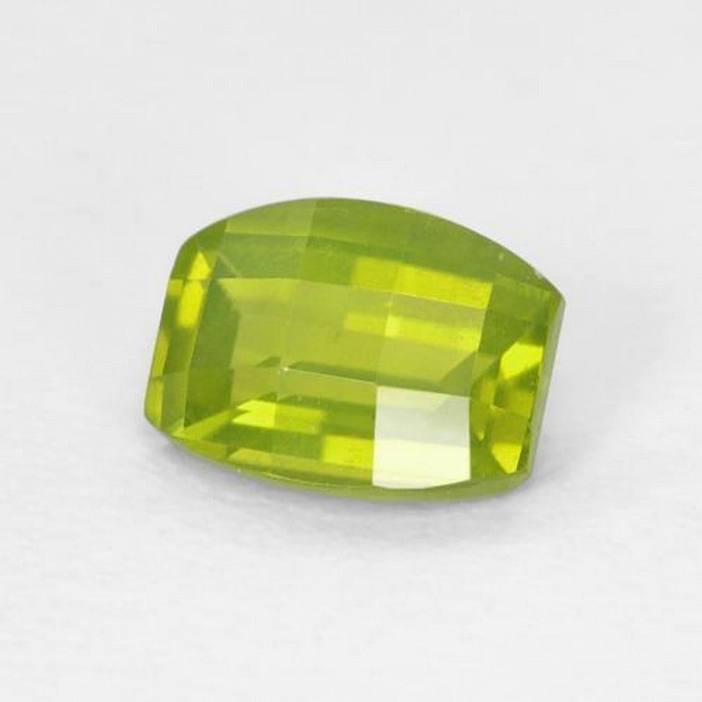 1.15 ct Cushion Green Peridot Gemstone (1 of 2)
